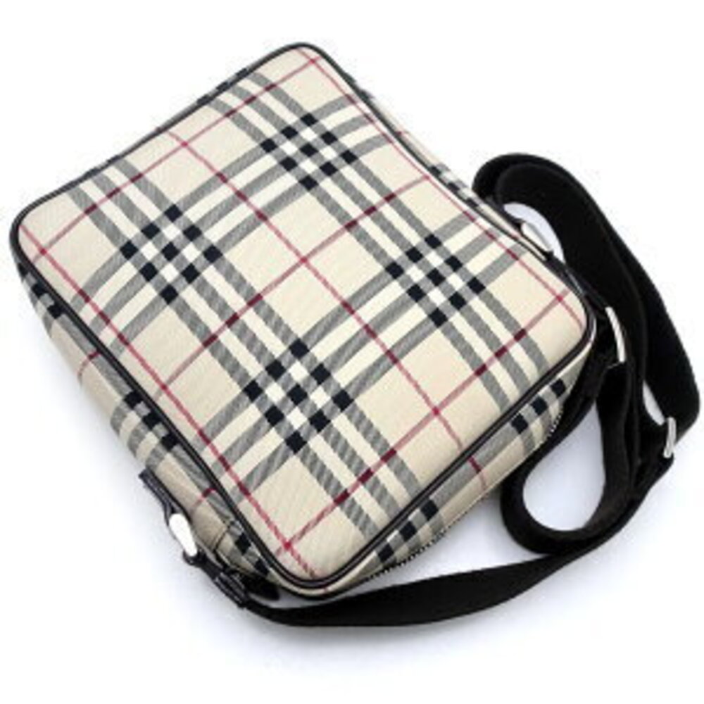 Burberry Nova Check Shoulder Bag Canvas Leather Beige Tan Brown - Picture 3 of 9